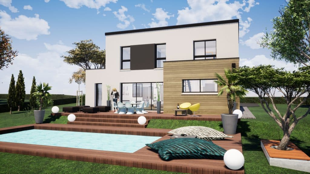 Plan maison toit plat design Plan maison toit plat design